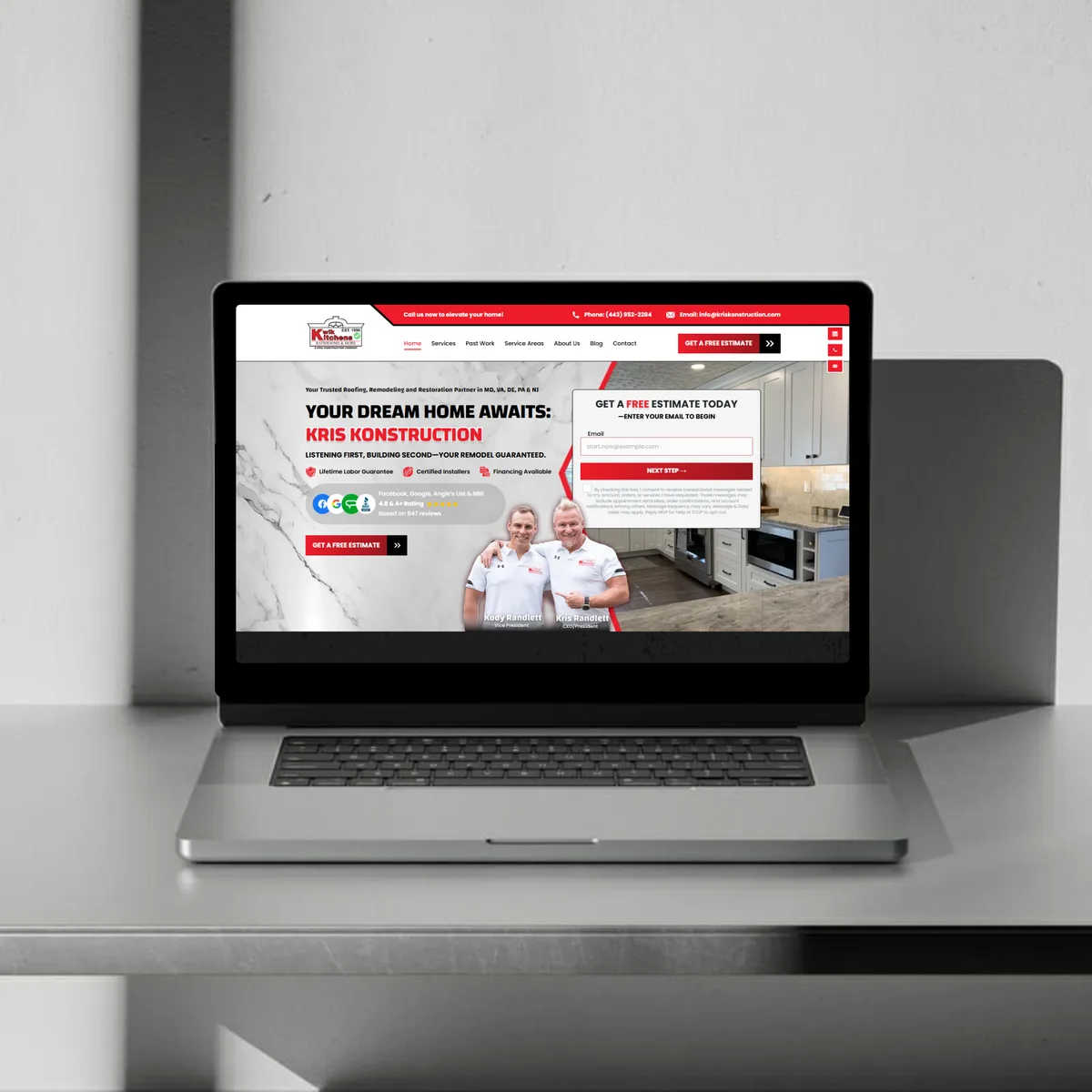 Kris Konstruction website