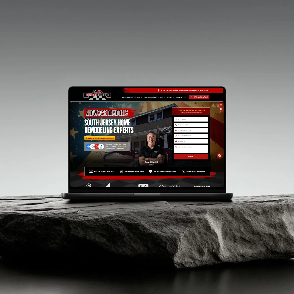 Showcase Remodels website